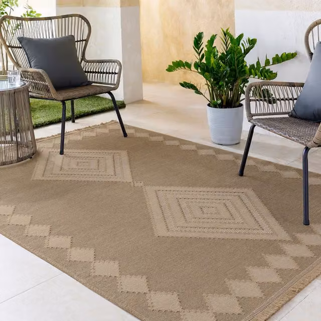 Livabliss Modern Washable Jute Living and Dining Room Rug in Beige, W: 150 cm, L: 250 cm – 1