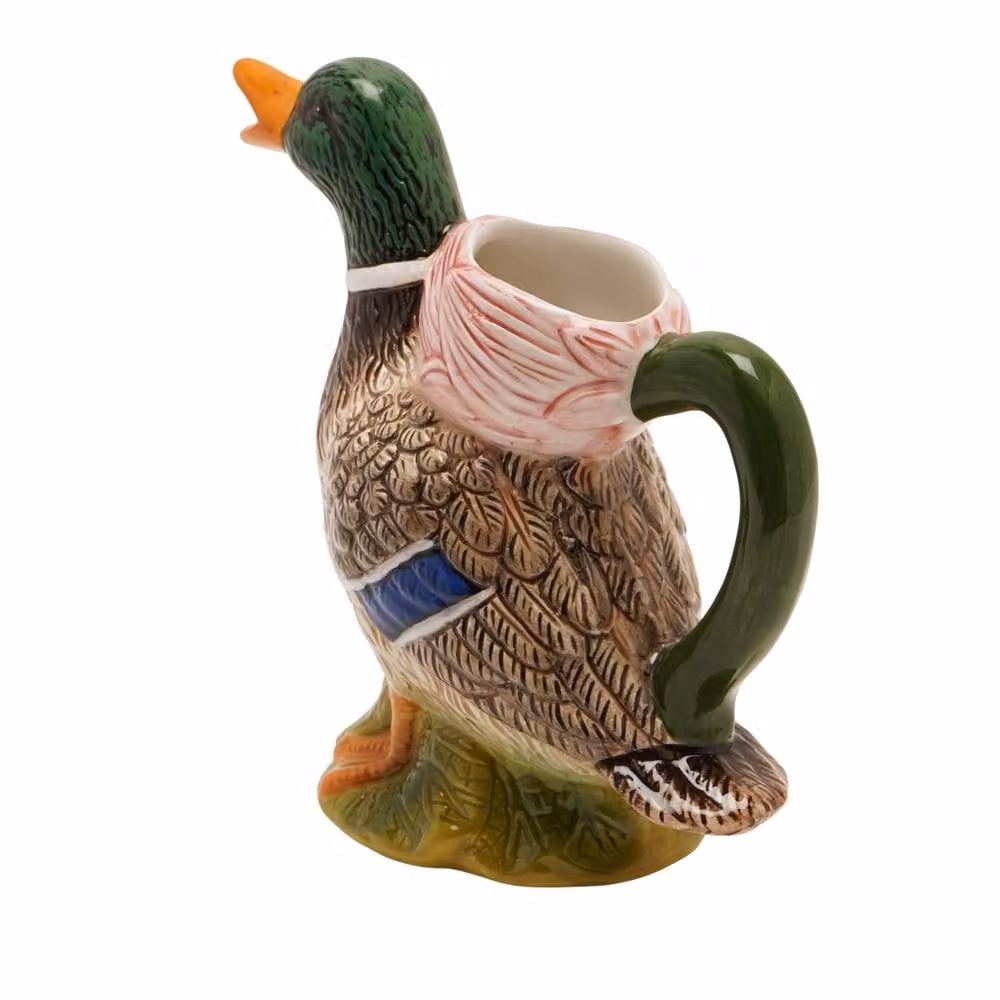 Hestia Mallard Ceramic Cream Jug in Brown and Multicolour – 2