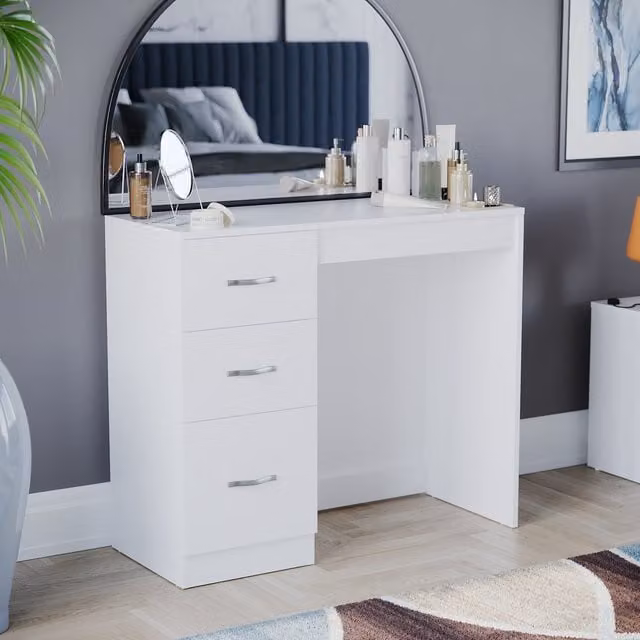 Vida Designs Riano Modern Dressing Table in White