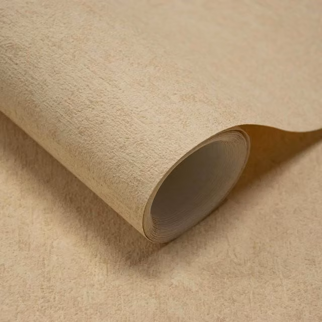 Grandeco Casper Blown Abstract Vinyl Wallpaper in Beige – 1
