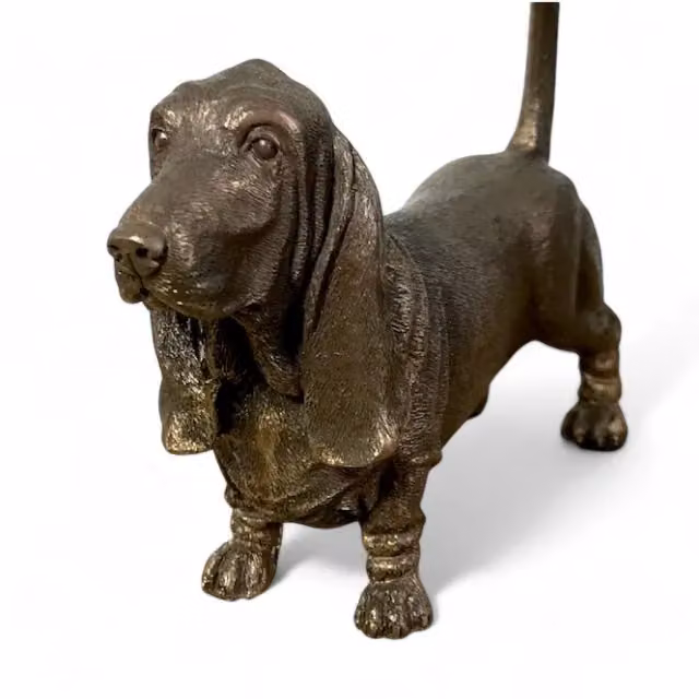 Animal Crackers Basset Hound Dog Figurine in Bronze – 2