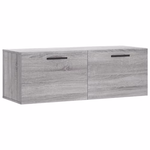 vidaXL Modern Wall Cabinet in Grey Sonoma, W/D/H: 100 x 36.5 x 35 cm – 1