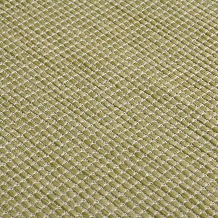 Berkfield Home Green Outdoor Flatweave Round Rug, Diameter: 140 cm