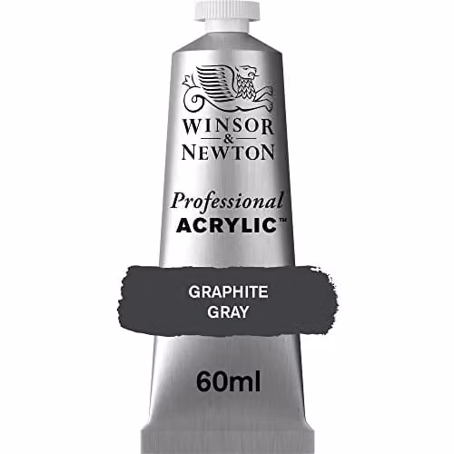 Winsor & Newton Professional Acrylic Colour in Graphite Grey, 60 ml – 1