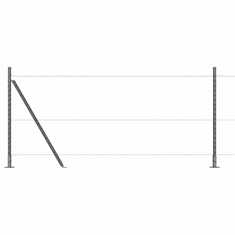 Berkfield Home Set of 13 Grey Concrete Square Fence Posts, W/D/H: 3.2 x 3.2 x 90 cm