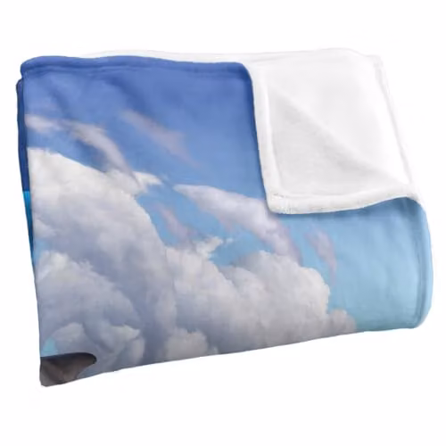 JQ Licensing Jlo Dolphin Clouds Silky Touch Super Soft Throw Blanket, White, W/D: 152 x 127 cm – 2