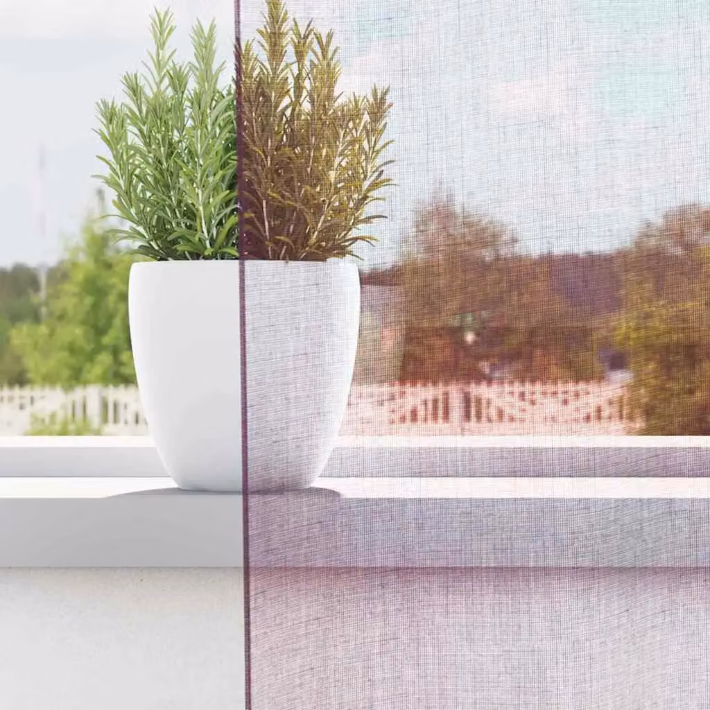Berkfield Home Purple Voile Fabric Panel Curtains with Tabs, 2 Pack, W: 140 cm, H: 245 cm – 3