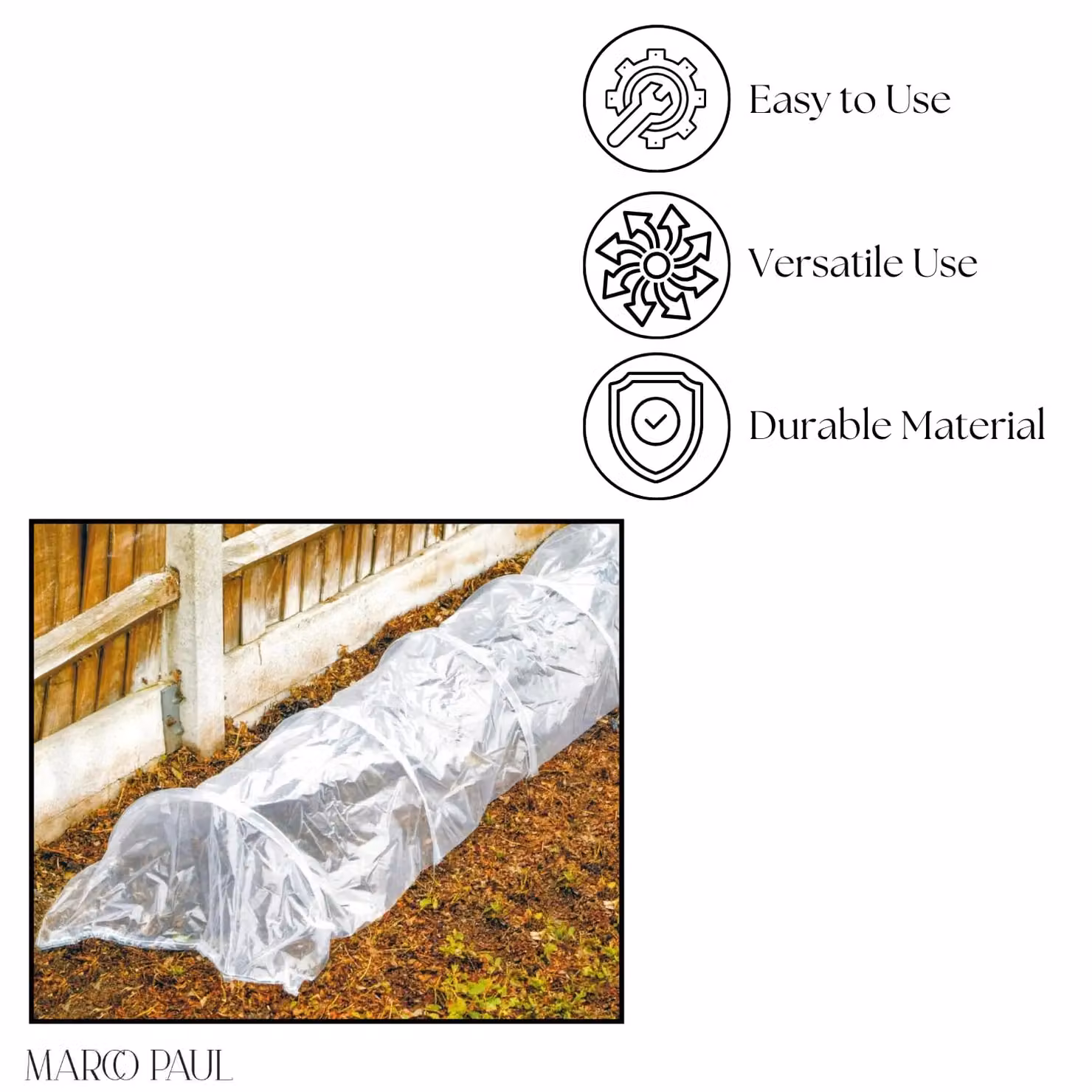 Marco Paul 3m Micromesh Growing Aid Tunnel in Clear/Transparent – 4