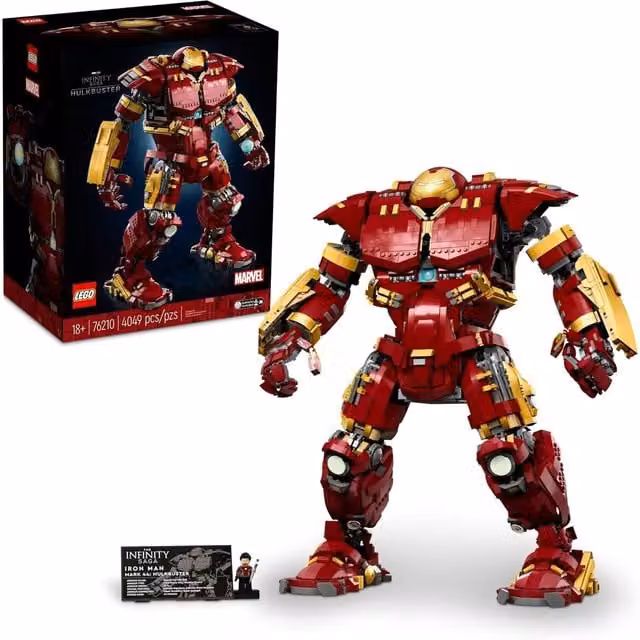 LEGO Marvel 76210 Hulkbuster Building Set in Red and Gold