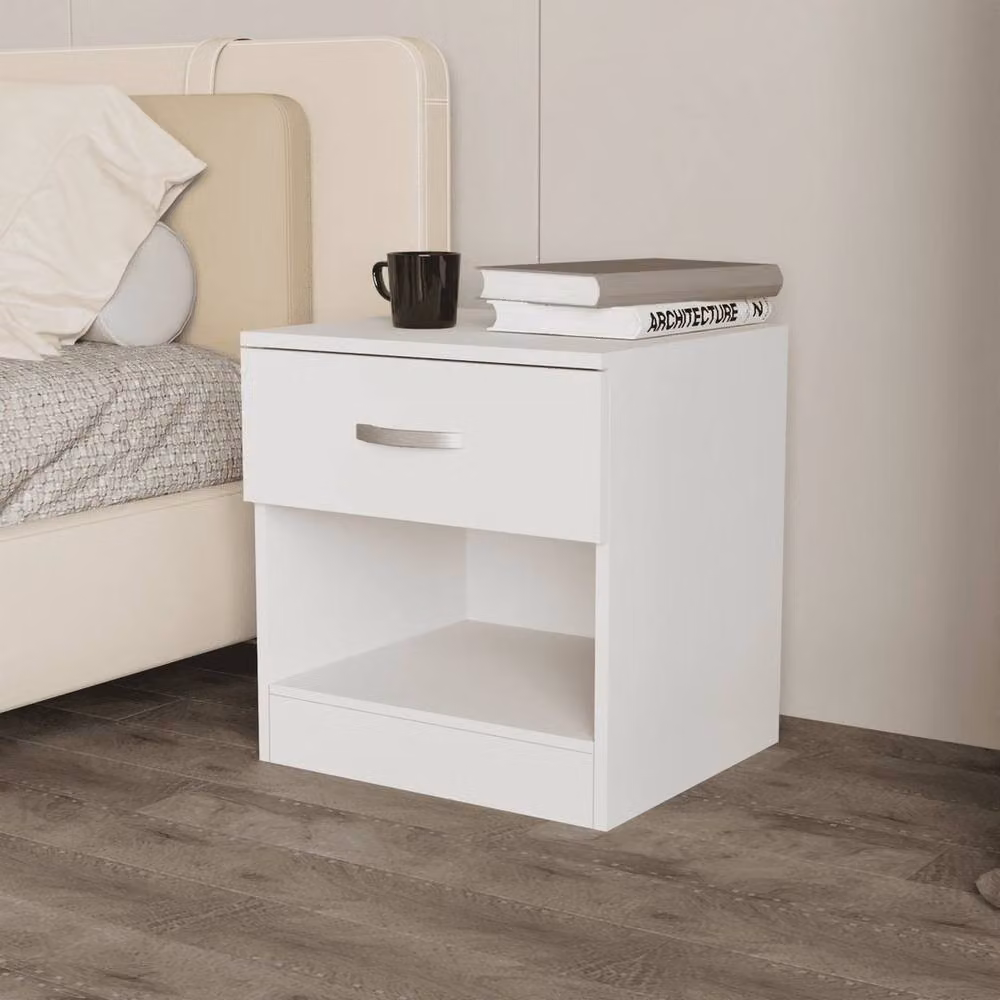 PAWNORA White Bedroom Bedside Table – 3