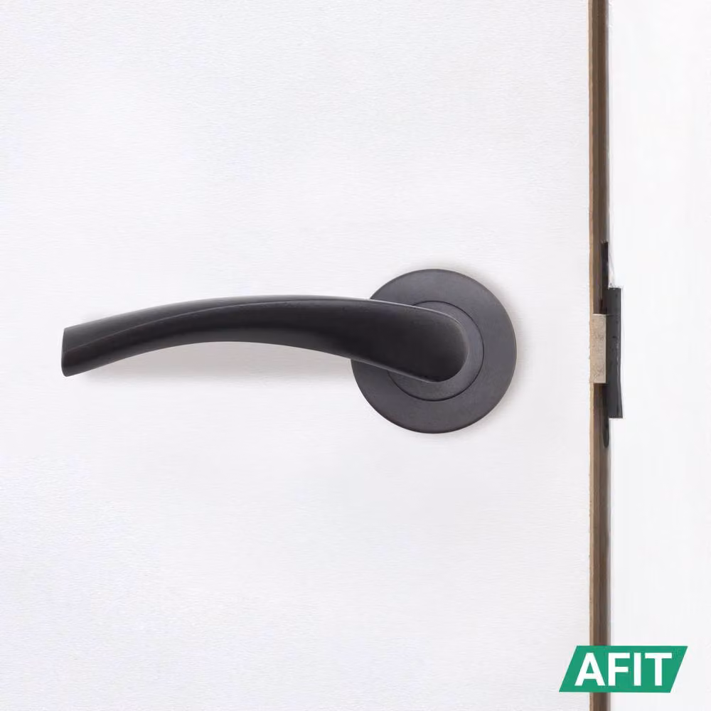 AFIT Novi Range Matt Black Internal Twist Door Handles, 3 Pairs, W/D/H: 15.0 x 15.0 x 15.0 cm – 6