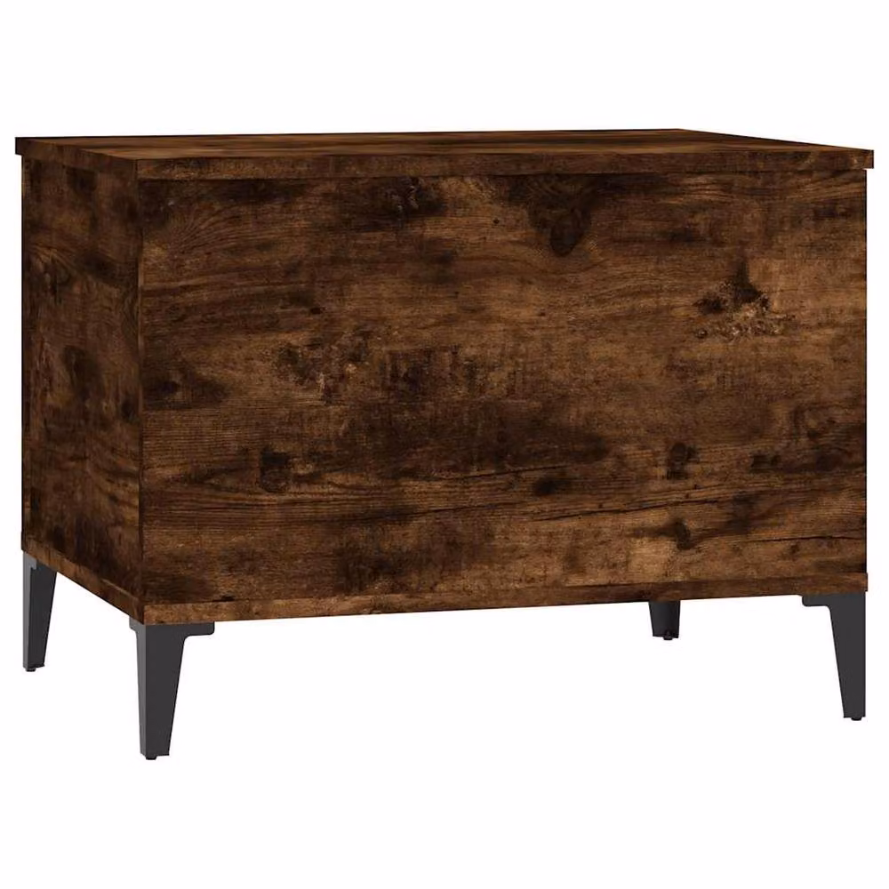 Berkfield Home Smoked Oak Decorative Coffee Table in Brown, W: 60 cm, D: 44.5 cm, H: 45 cm – 4