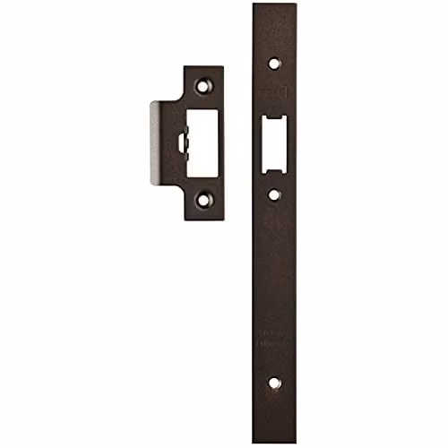 Loops Forend Strike and Fixing Pack for DIN Security Latch in Matt Bronze – 1