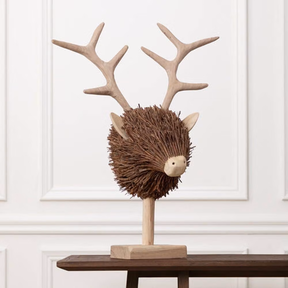 Voyage Maison Hand Crafted Rattan Animal Sculpture in Brown and Multicolour – 2