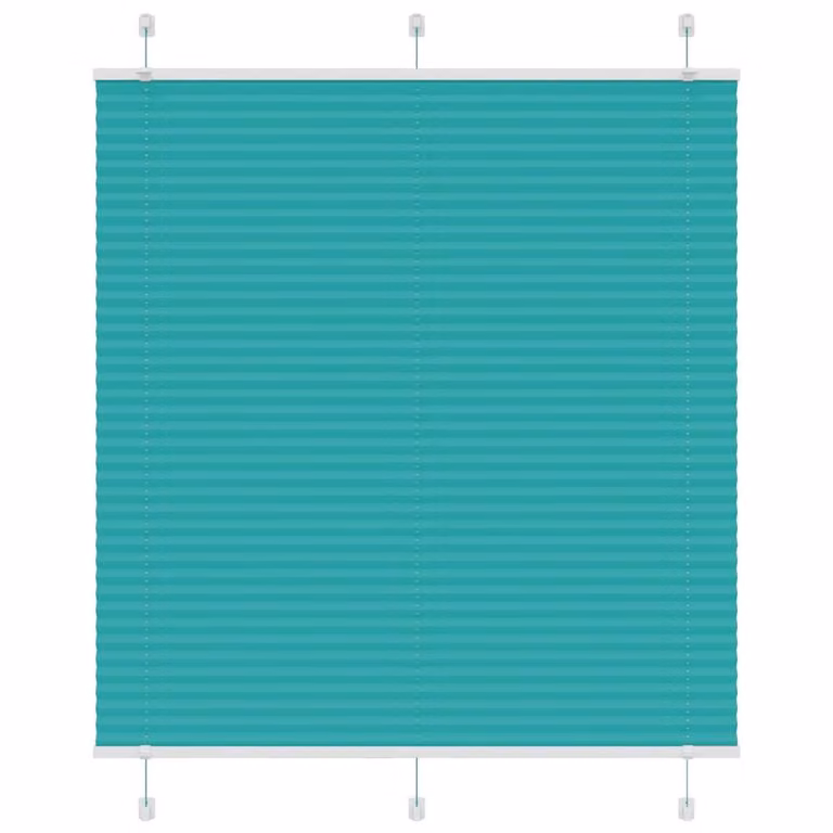 Berkfield Home Single Pleat Blind in Petrol Green, W: 120 cm, H: 150 cm