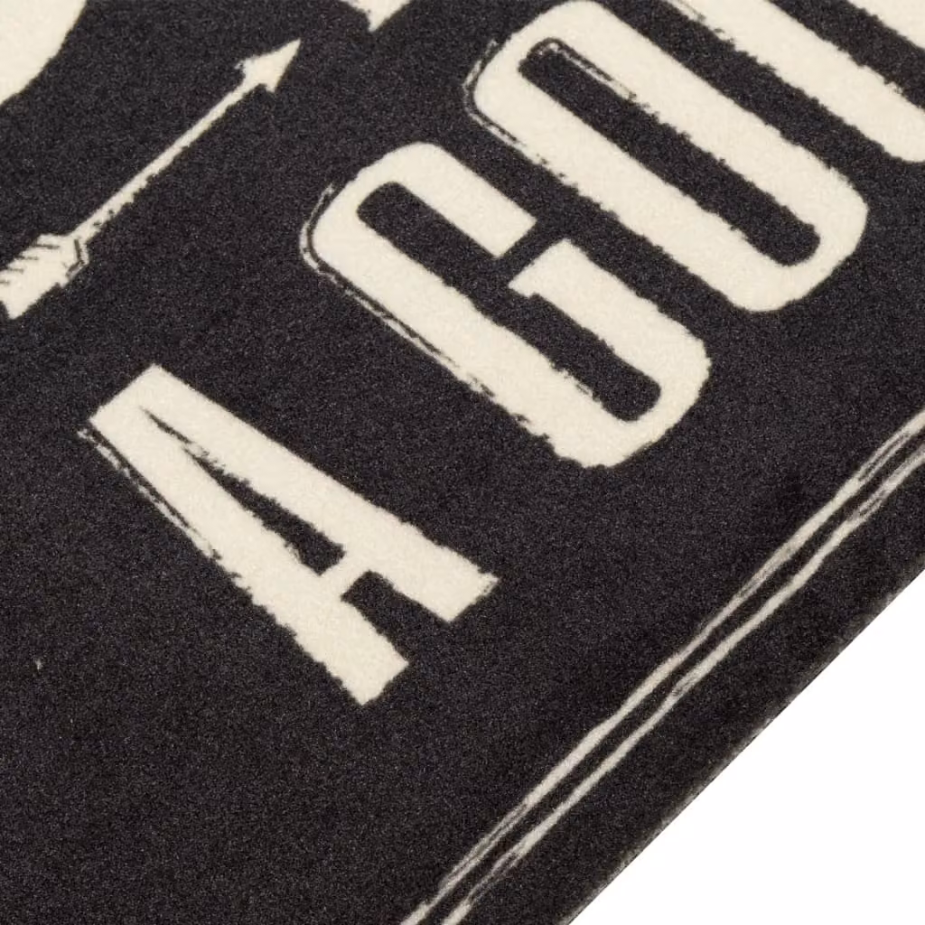 Berkfield Home Washable Velvet Kitchen Rug in Black, W/D/H: 60 x 180 cm – 3