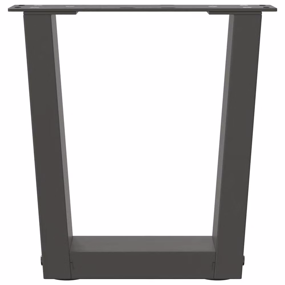 Berkfield Home V-Shape Dining Table Legs, 2 Piece Steel Set in Anthracite Black, W/D/H: 30 x 30 x 30 cm – 3