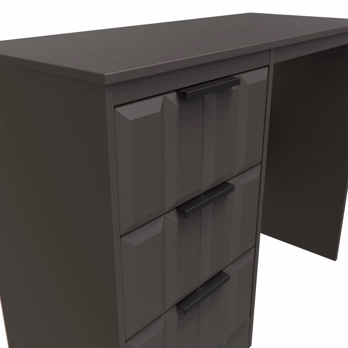 Ready Assembled 2 U Seattle 3 Drawer Vanity in Dark Grey – 3
