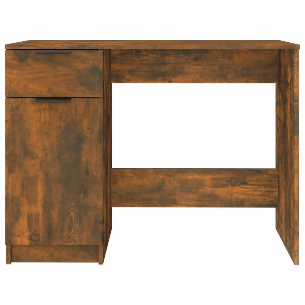 Berkfield Home Computer Desk in Smoked Oak Brown, W/D/H: 100 x 50 x 75 cm – 4