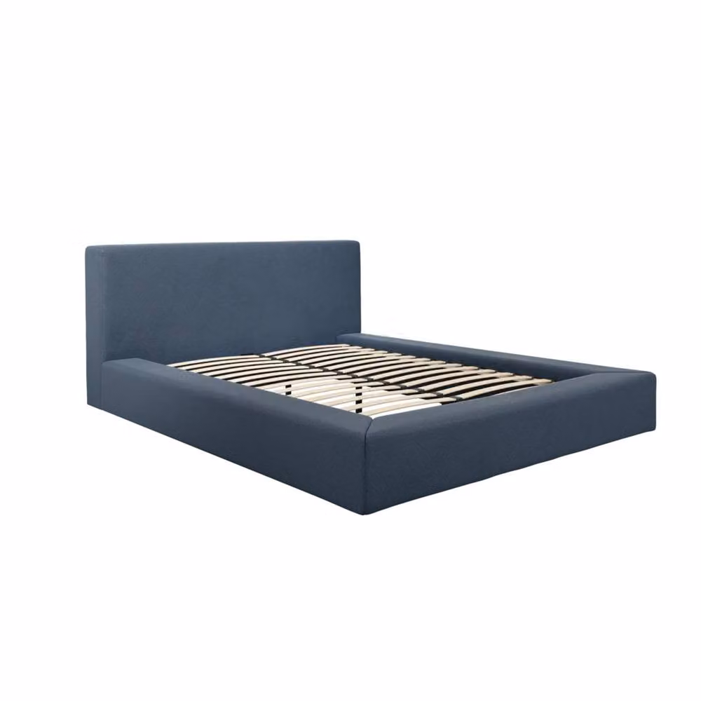 Wyld Haus Portarlington Upholstered Double Bed Headboard in Navy Blue – 2