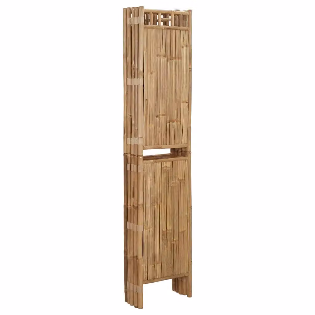 Berkfield Home 5-Panel Bamboo Room Divider in Brown, W/H: 200 x 180 cm – 2