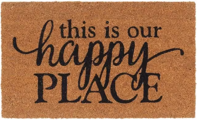 Berkfield Home Brown Tufted Coir Door Mat, W: 45 cm, D: 75 cm – 1