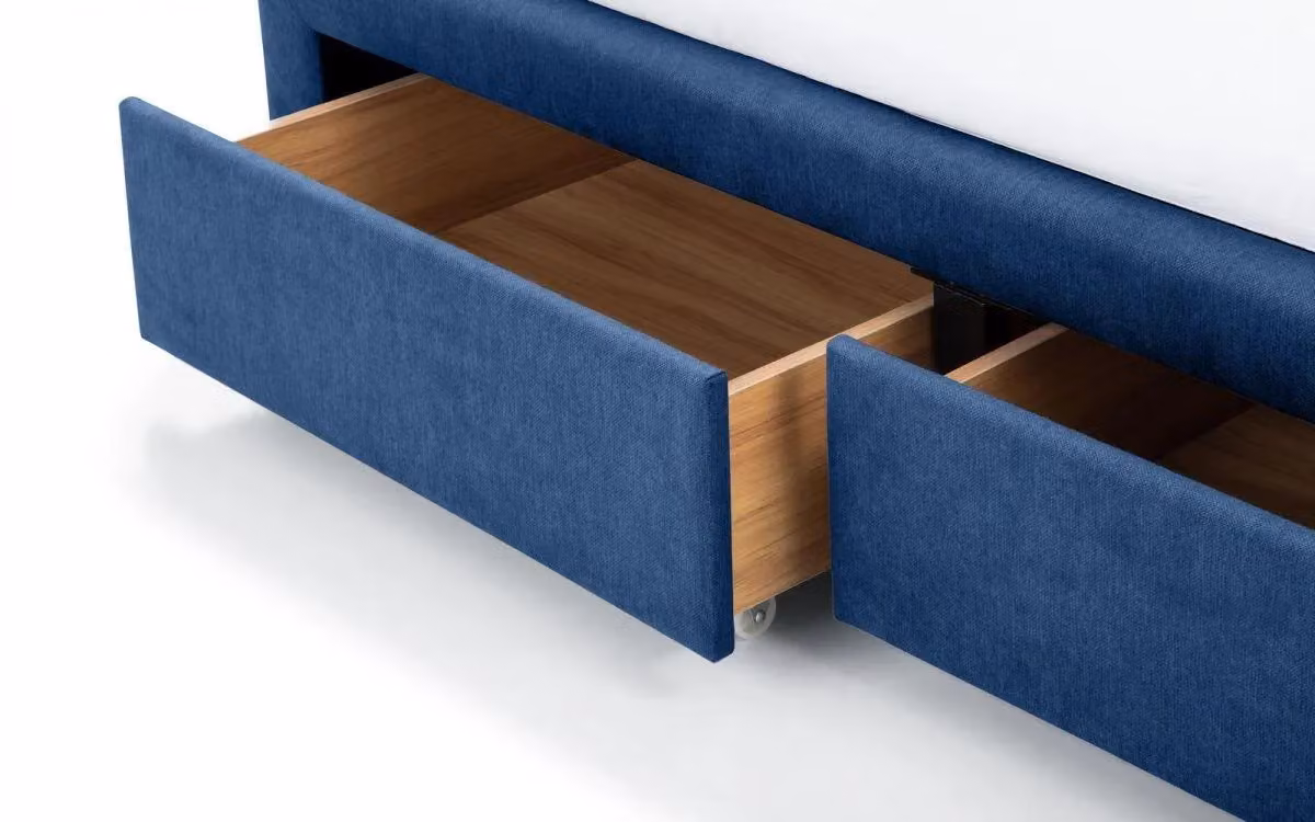 Ashfield Modern Upholstered 4 Drawer Bed in Petrol Blue, King Size W/D/H: 180 x 200 cm – 3