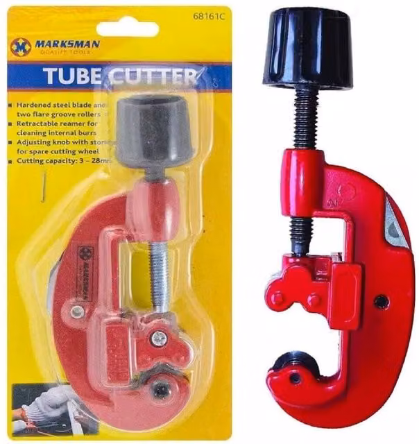BARGAINS-GALORE Red Pipe Tube Cutter for Copper, Brass and Aluminium, 3mm - 28mm