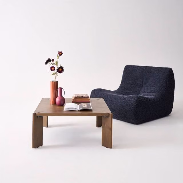 sweeek Exotic Square Solid Wood Coffee Table in Dark Brown, Mango and Acacia Wood – 1