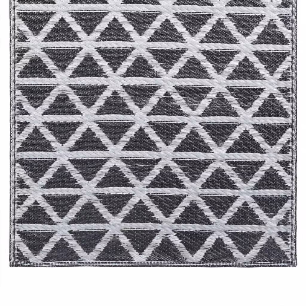 Berkfield Home Black Geometric Outdoor Carpet, W: 120 cm, L: 180 cm – 5