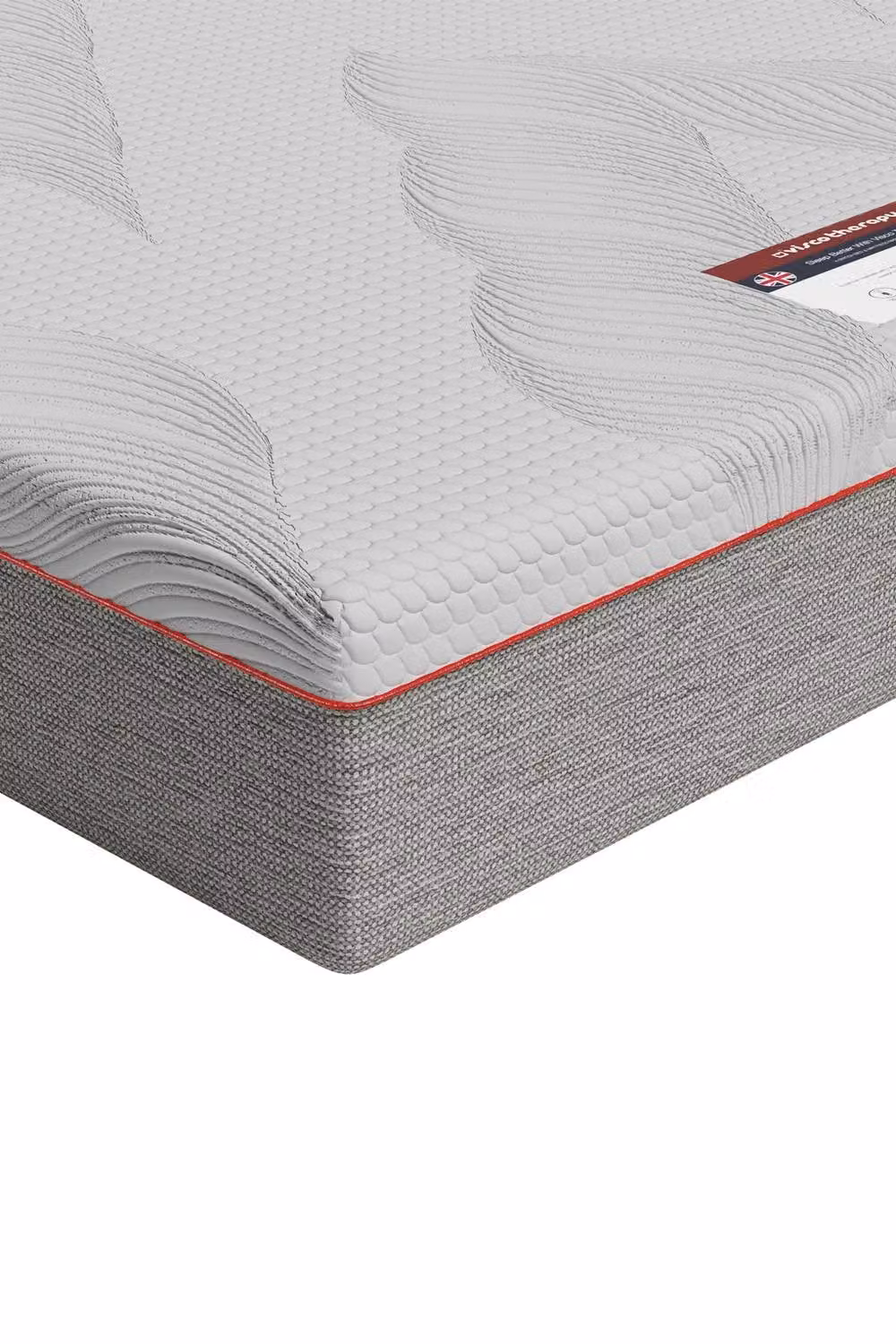 Rest Relax Visco Therapy Fusion Graphite Memory Foam Mattress in White, W/D/H: 120 x 200 x 25 cm – 3