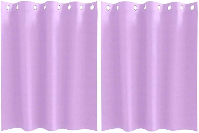 Berkfield Home Blackout Eyelet Curtains, 2 Pack, Purple, W: 140 cm x H: 140 cm