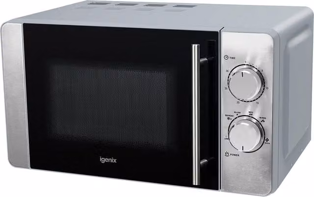 Igenix IG2084 Solo Manual Microwave in Silver