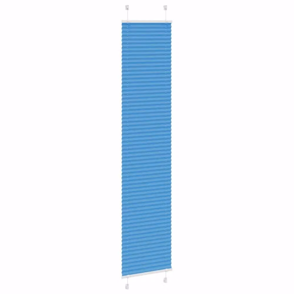 Berkfield Home Single Pleat Blue Polyester Semi-Transparent Blind, W: 50 cm, H: 200 cm – 3