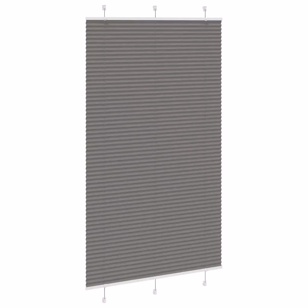 Berkfield Home Single Pleat Blind in Anthracite and Black, Polyester, W: 115 cm, H: 200 cm – 3
