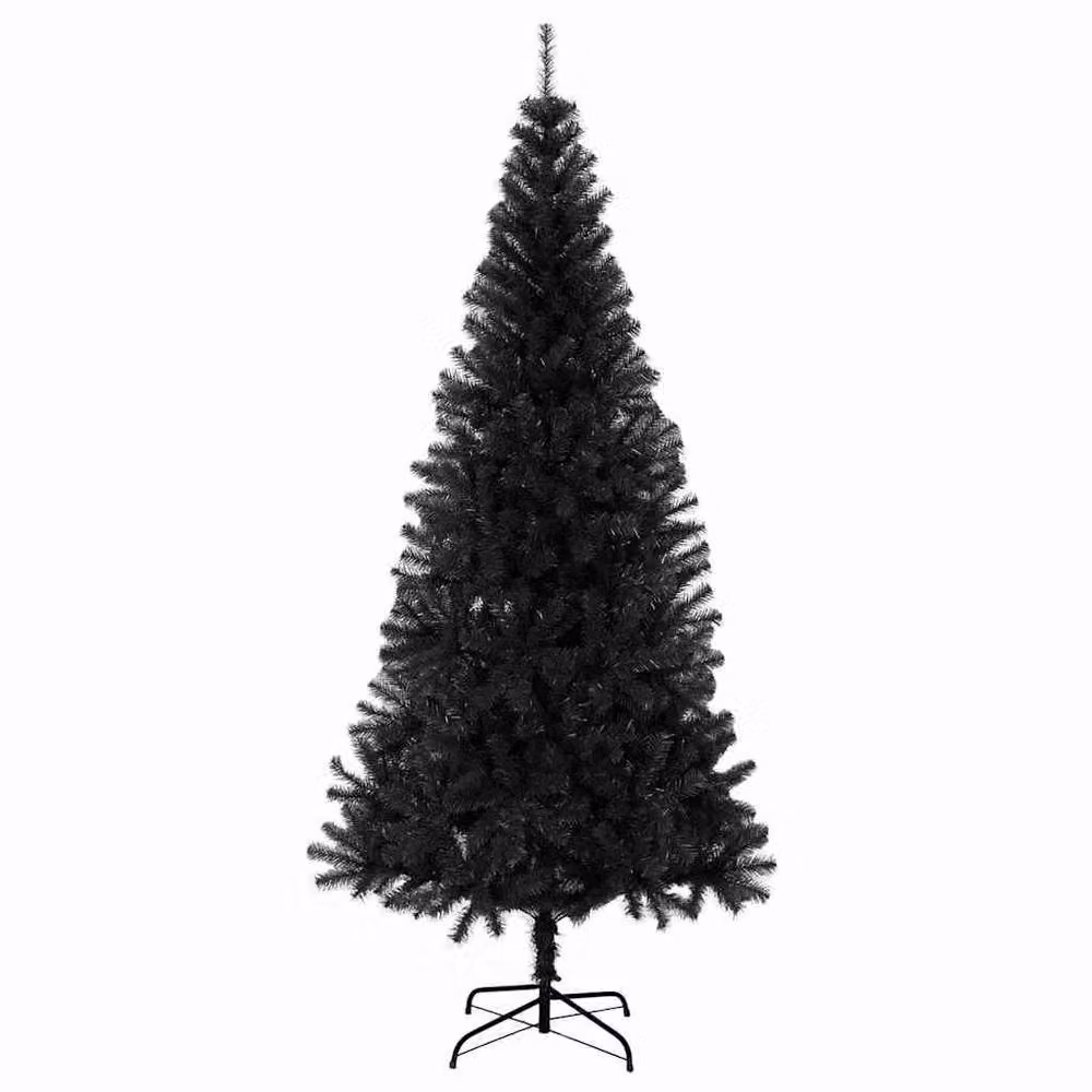 Berkfield Home Artificial Black Christmas Tree with Stand, Height: 180 cm – 3