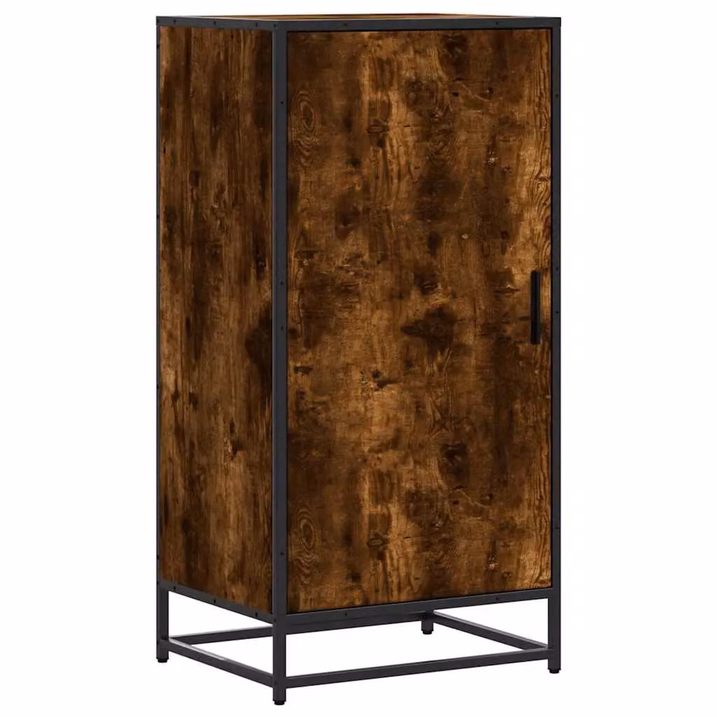 Berkfield Home Smoked Oak Shoe Rack in Brown, W/D/H: 48 x 38 x 97.5 cm – 2