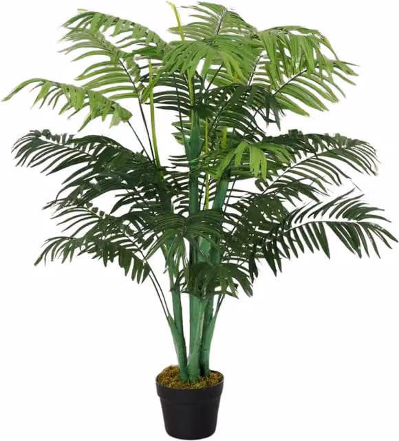 Furnold Green Artificial Potted Palm Plant, Height: 125 cm