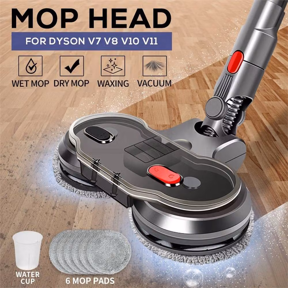 Nordara Electric Motorised Mop Head in Grey for V7 V8 V10 V11 V15 with 6 Pads – 2