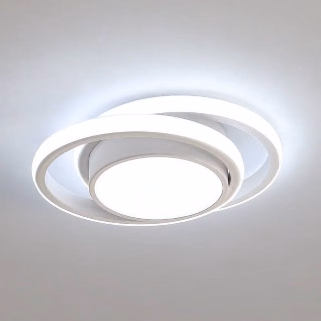 Pheashine Modern Round LED Ceiling Light, 32W, White, Cool White Light, Diameter: 27 cm