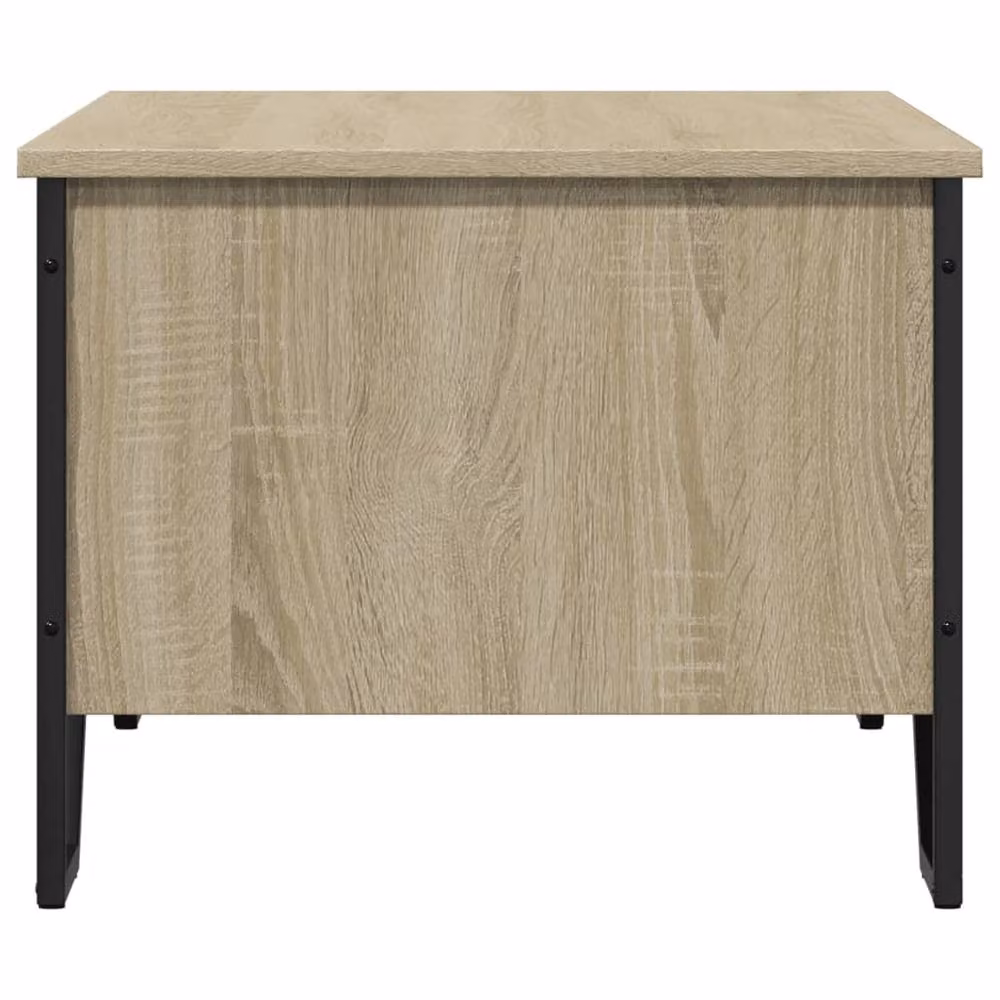 Berkfield Home Sonoma Oak Coffee Table in Brown, W: 100 cm, D: 51 cm, H: 40 cm – 4