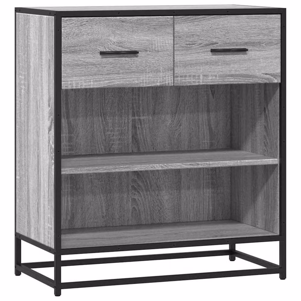 Berkfield Home Grey Sonoma Industrial Sideboard in Engineered Wood, W/D/H: 68 x 35 x 76 cm – 3