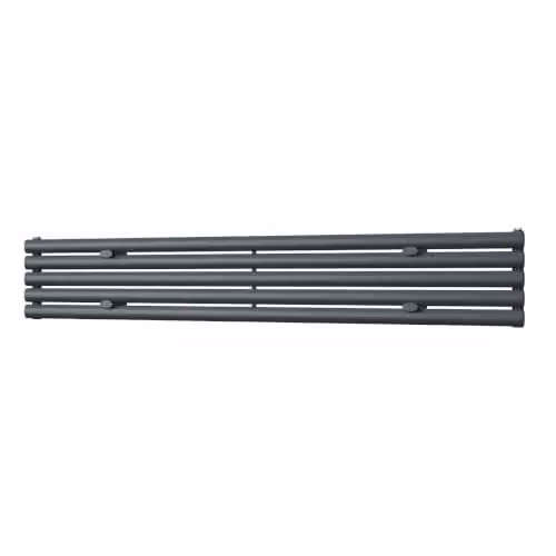 UK Radiators Omeara Axis Anthracite Elliptical Tube Horizontal Designer Radiator, W: 180 cm, H: 29 cm, D: 29 cm – 2