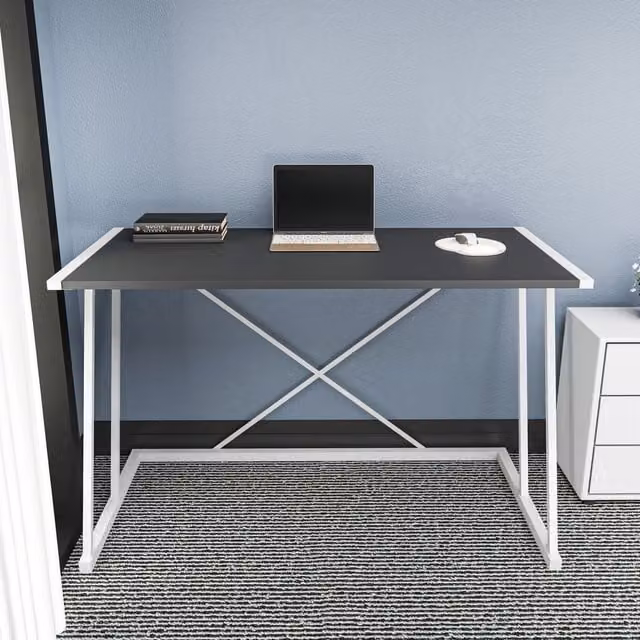Decorotika Adelaide Modern Writing Desk in White and Anthracite