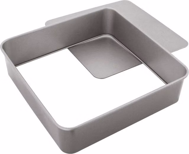 Judge Non-Stick Square Springform Cake Tin with Loose Base, Grey, 30 cm
