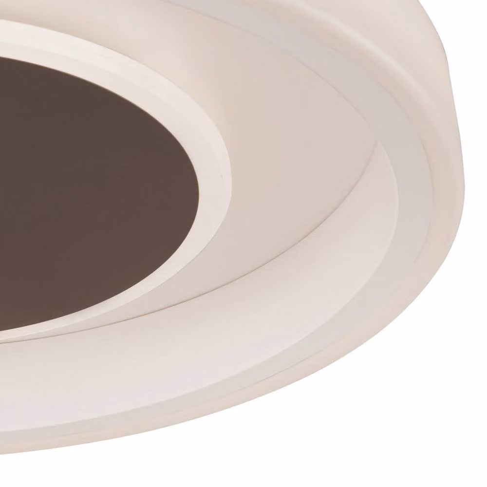 Netlighting Moca Flush Round LED Ceiling Light, White, Diameter: 50 cm, 40W, 4000K, 2400lm – 4