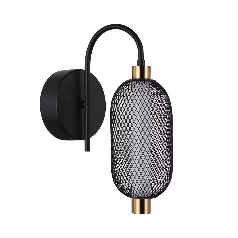 Netlighting Marco Modern Black Metal Wall Lamp with Warm White LED – 2