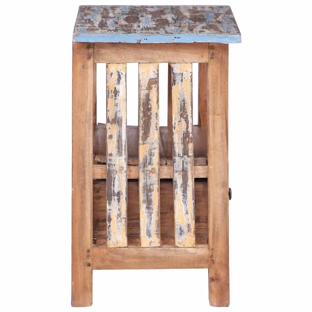 Berkfield Home Bedside Cabinet in Brown Solid Reclaimed Wood, W/D/H: 41 x 30 x 50 cm – 2
