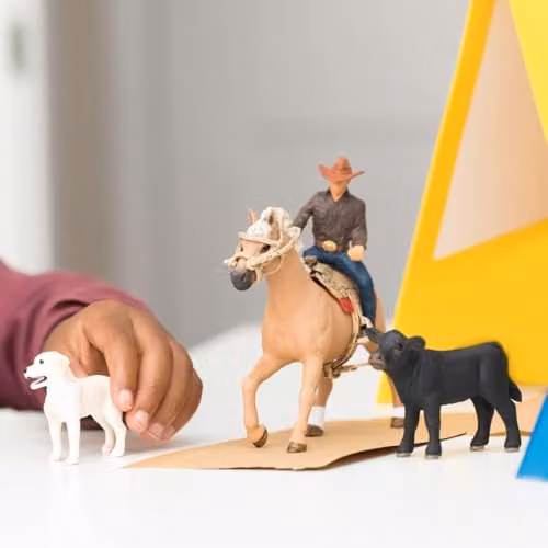 Schleich Farm World Western Riding Adventures 6-Piece Multicolour Animal Playset 42578 – 5