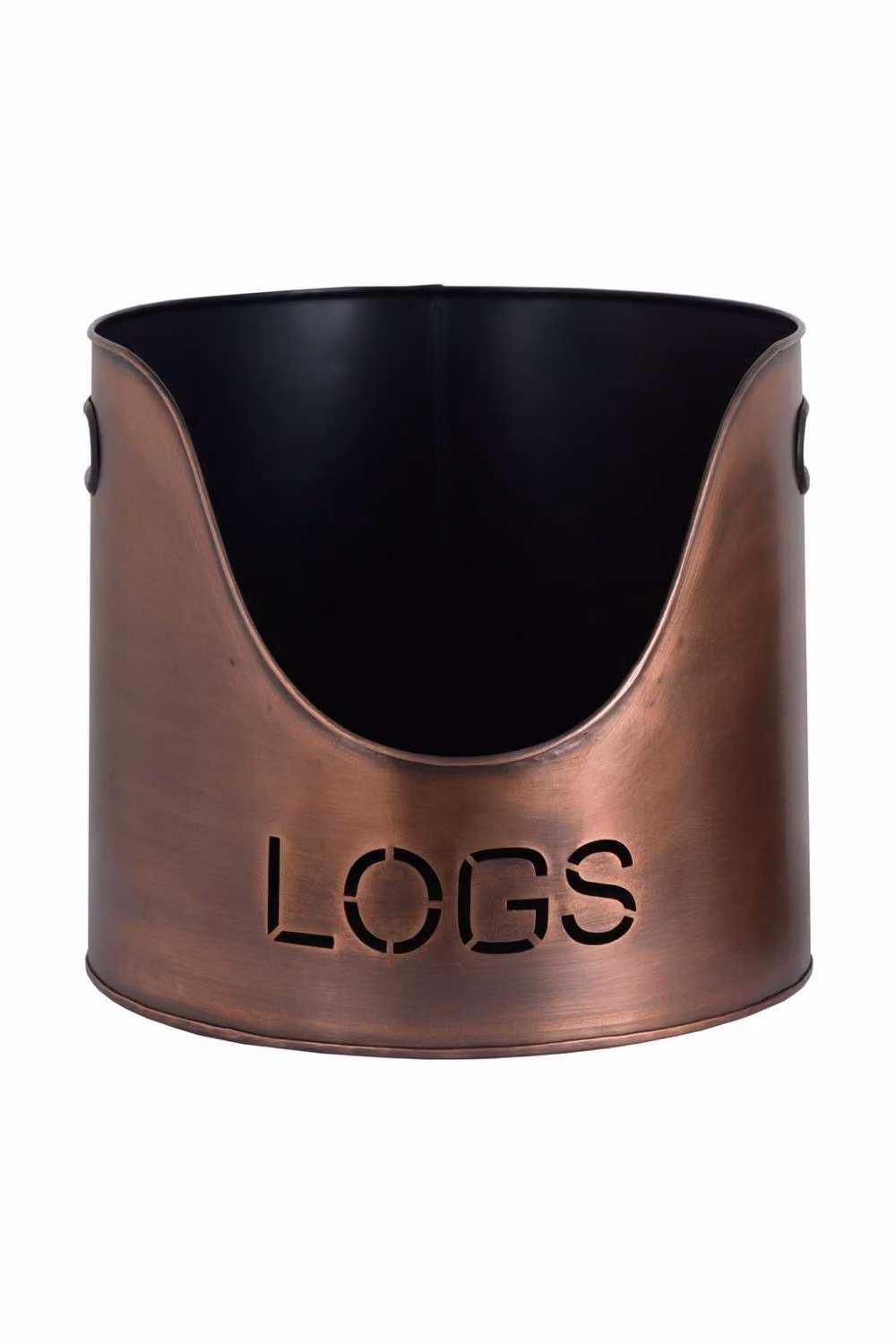 KDMD Bronze Copper Finish Metal Log, Kindling and Matchstick Holder Set – 2